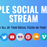 Simple Social Media Stream Joomla Extension