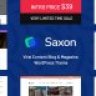 Saxon - Viral Content Blog & Magazine WordPress Themes