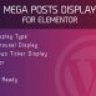 Mega Posts Display for Elementor - Premium Wordpress Plugin